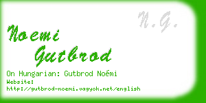 noemi gutbrod business card