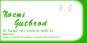 noemi gutbrod business card